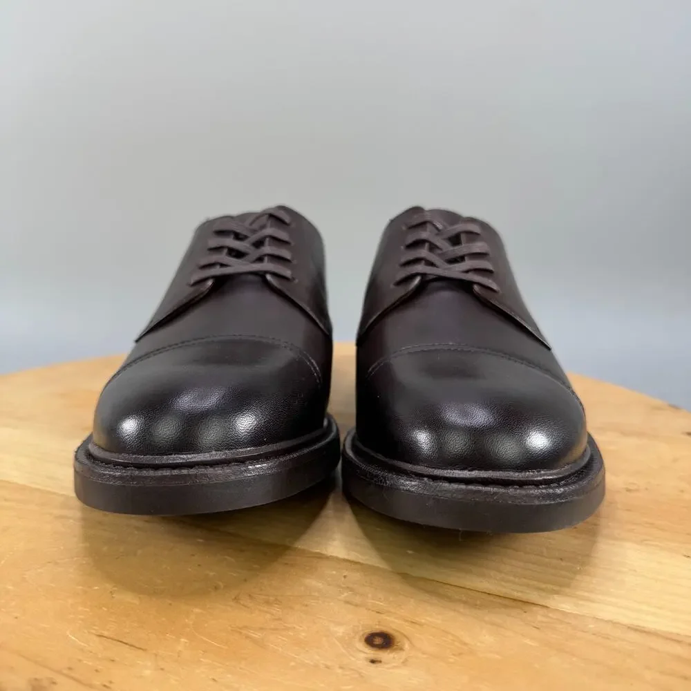 Polo Ralph Lauren Asher‎ Cap Toe Derby Shoes Men’s Size 10.5 Dark Brown $195 NEW
